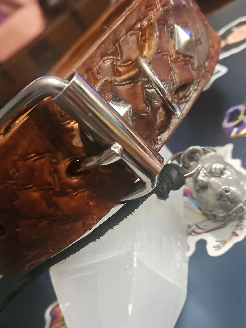 Tooled Leather Handmade Customized Dog Collars🐶Made just for you 🎀 New🎀